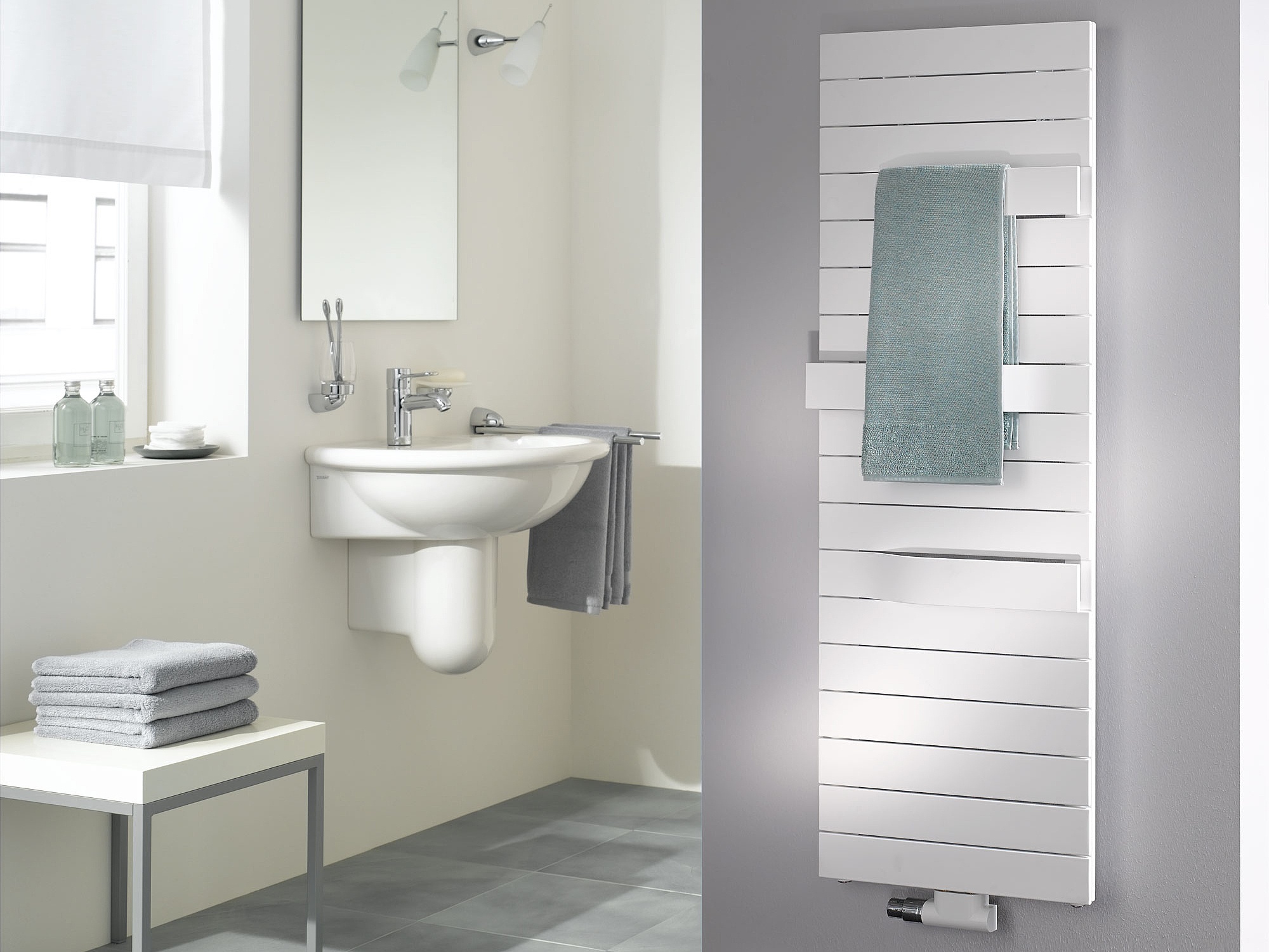 Grandeotherm – radiateur de salle de bain moderne avec cintres porte-serviettes intégrés